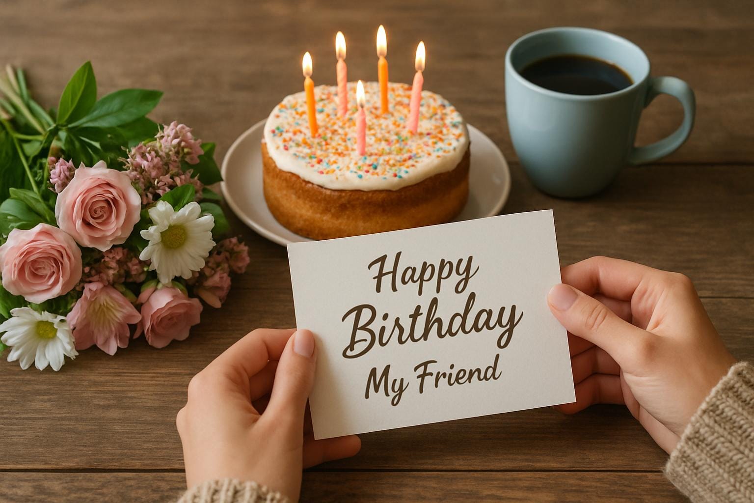 Sød og personlig fødselsdagshilsen til veninde – tekst og eksempler