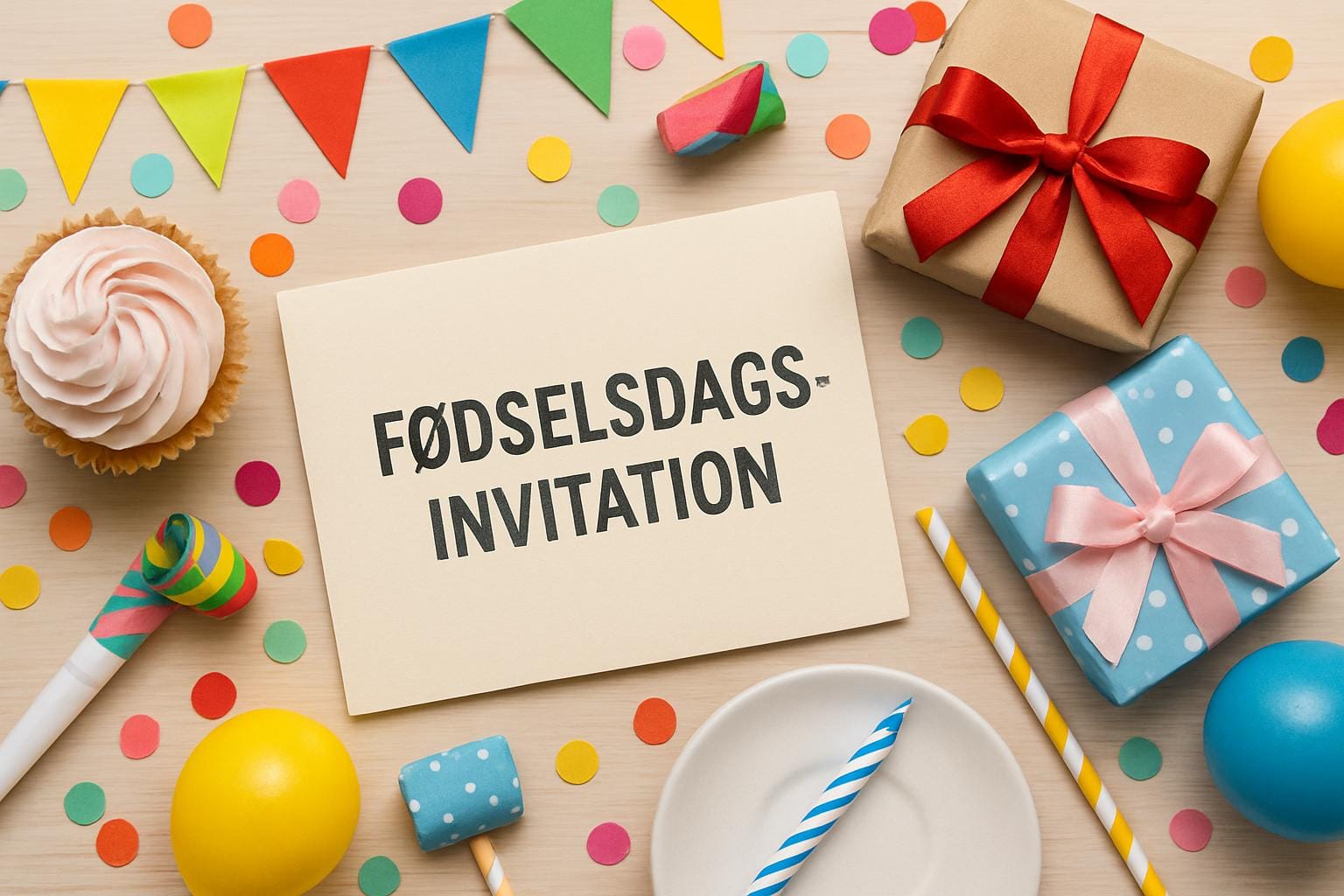 Skabeloner: Lav din egen fødselsdagsinvitation gratis