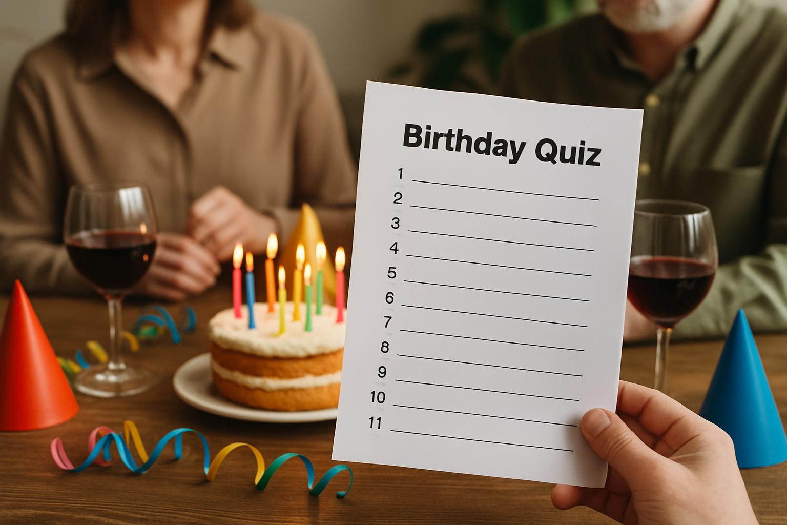 Quiz til fødselsdag – 20 spørgsmål til voksne